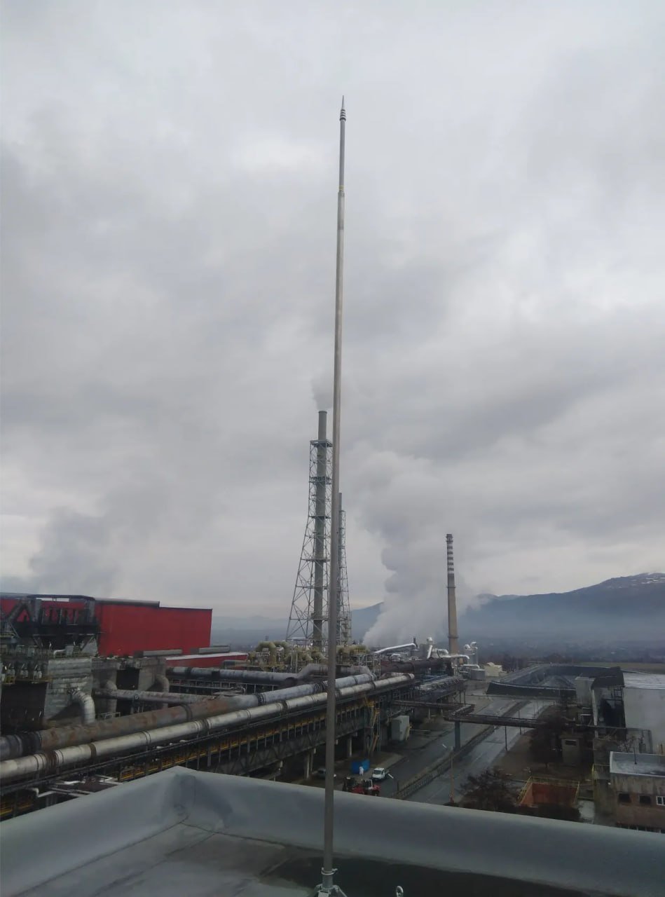 Мълниезащита на индустриални обекти с гръмоотвод